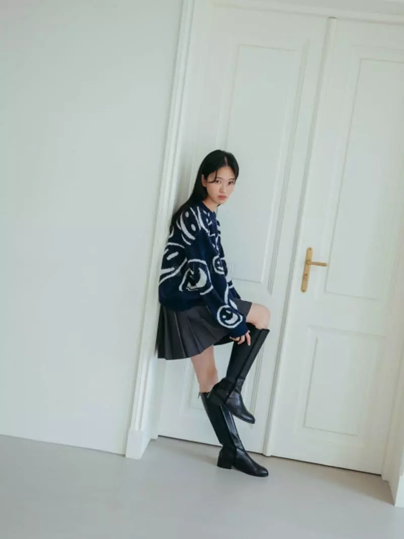 Almond Pepe - Korean Women Fashion - #womensfashion - Alpaca Smile Knit - 7