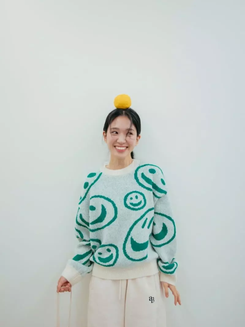 Almond Pepe - Korean Women Fashion - #womensfashion - Alpaca Smile Knit - 9