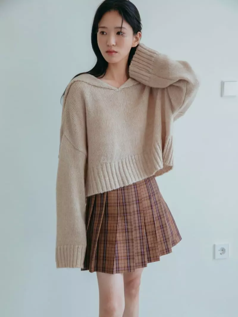 Almond Pepe - Korean Women Fashion - #womensfashion - Sailor Knit Tee - 10