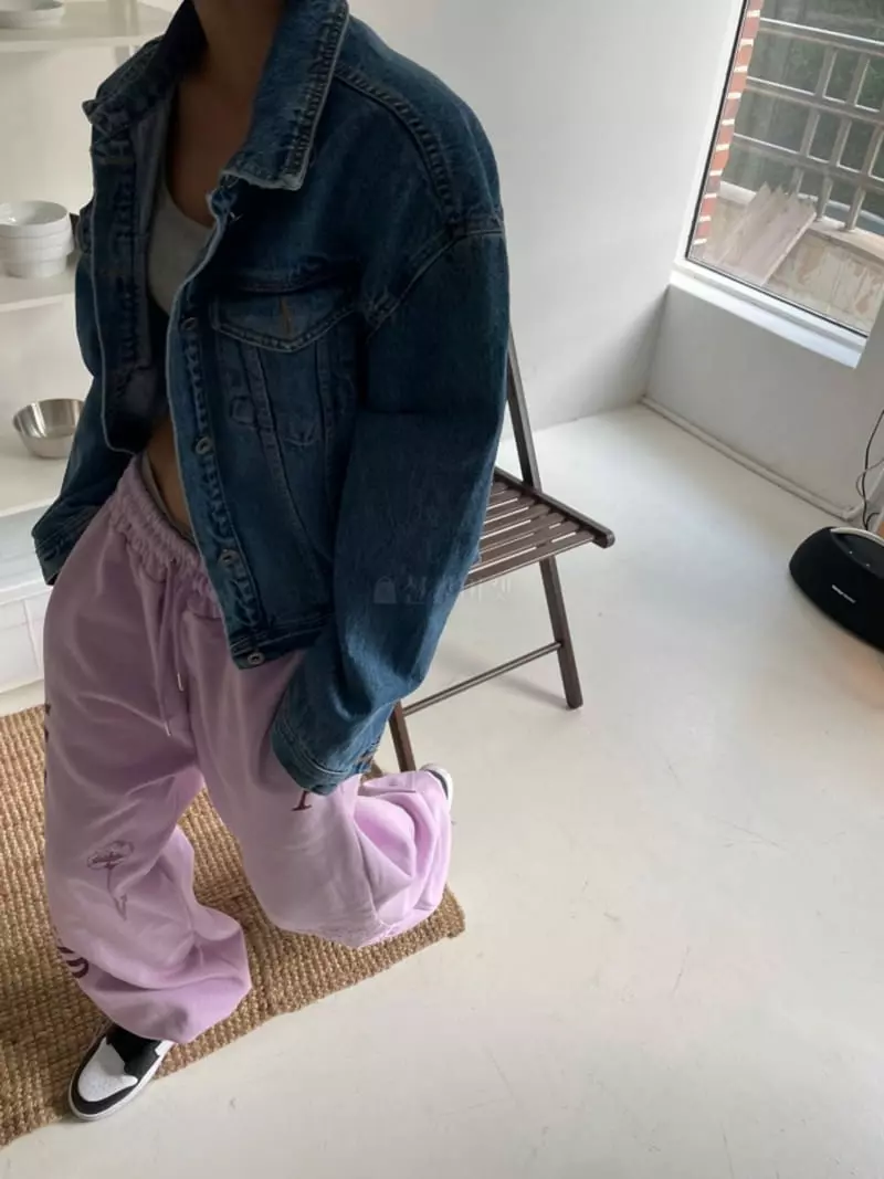 Almond Pepe - Korean Women Fashion - #momslook - Basic Denim Jacket - 4