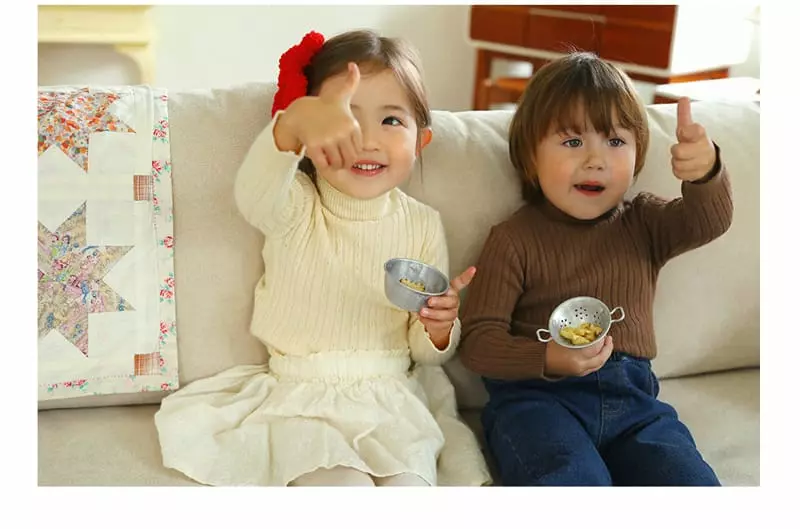 Amber - Korean Children Fashion - #kidzfashiontrend - Basic Turtleneck Knit Tee