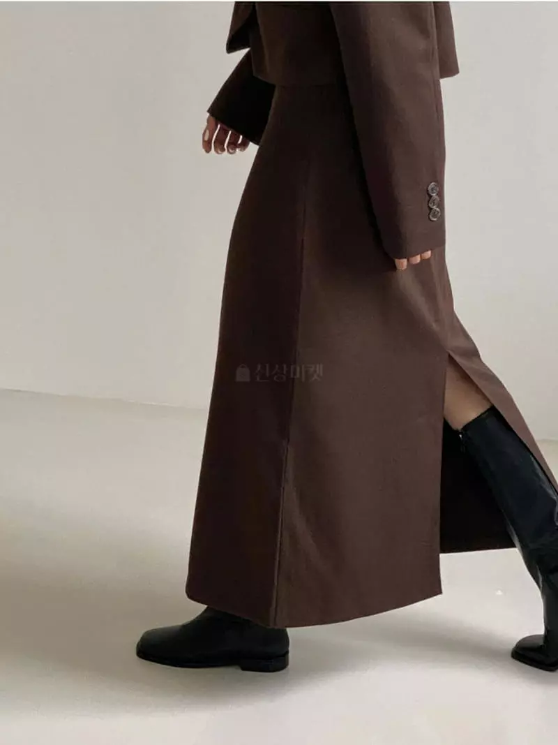 Analog Beige - Korean Women Fashion - #momslook - Herringbone Skirt - 11