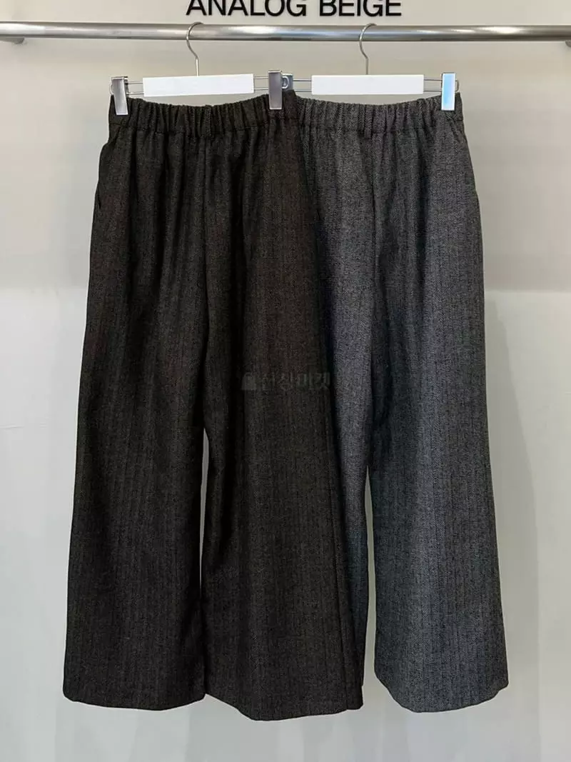 Analog Beige - Korean Women Fashion - #momslook - Herringbone PAnts - 9