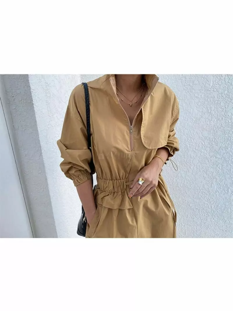 Analog Beige - Korean Women Fashion - #momslook - Trench One-piece - 10