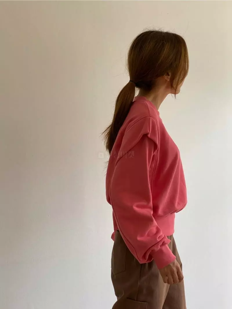 Analog Beige - Korean Women Fashion - #momslook - Slit Sweatshirt - 8