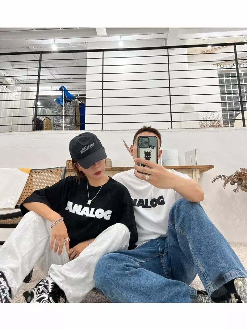Analog Beige - Korean Women Fashion - #momslook - Analog Tee - 12