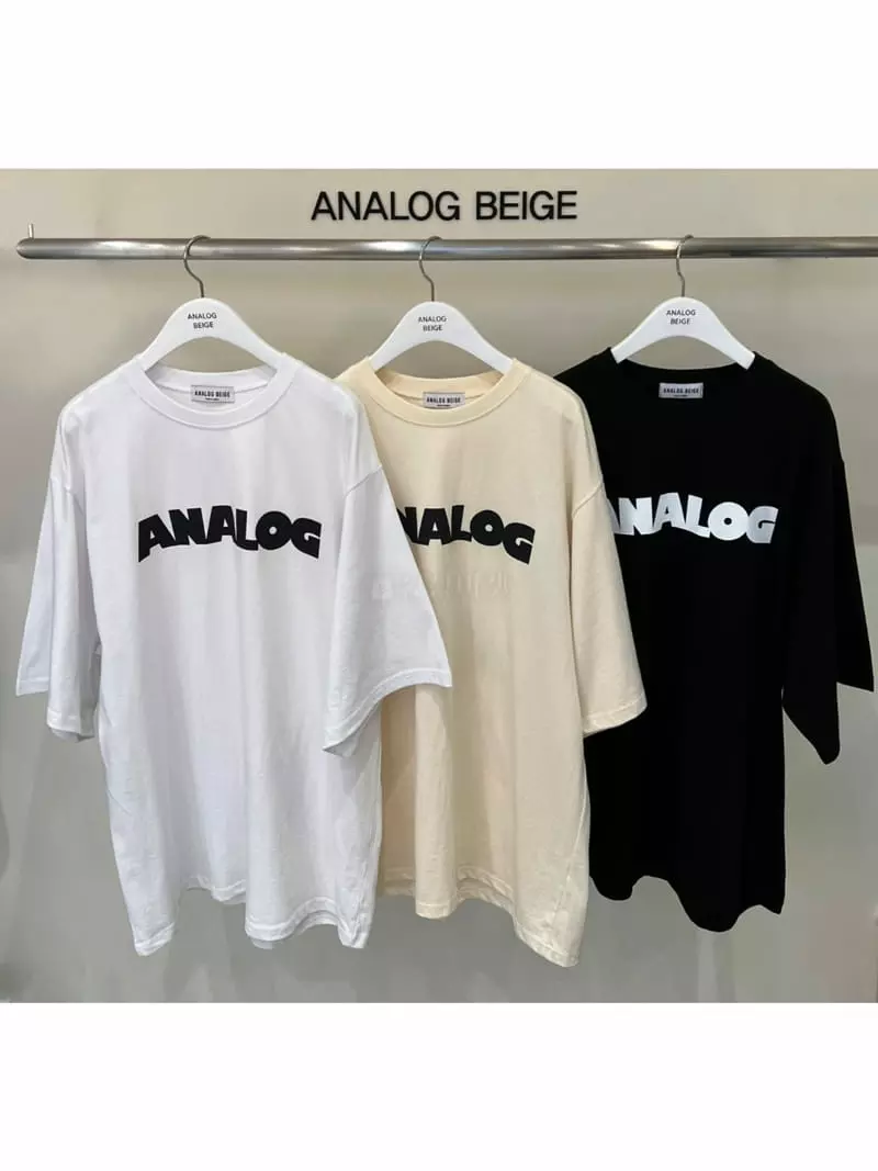 Analog Beige - Korean Women Fashion - #momslook - Analog Tee - 9