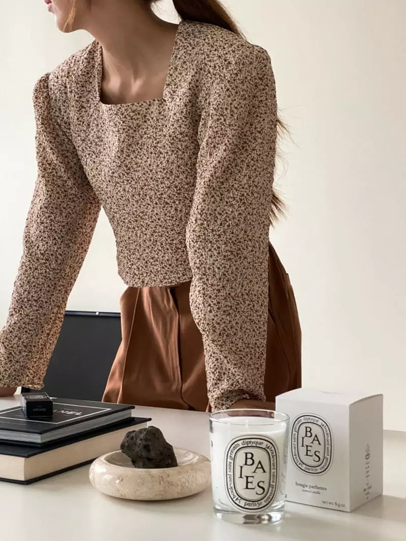Analog Beige - Korean Women Fashion - #momslook - Square Blouse - 5