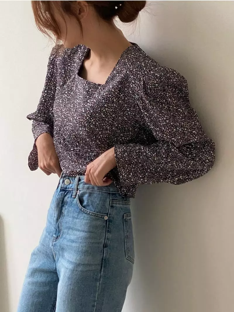 Analog Beige - Korean Women Fashion - #momslook - Square Blouse - 9