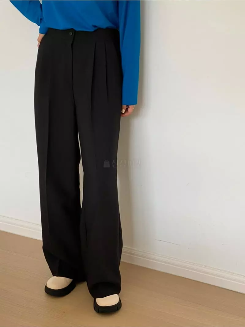 Analog Beige - Korean Women Fashion - #momslook - Sage Back Banding Pants - 8