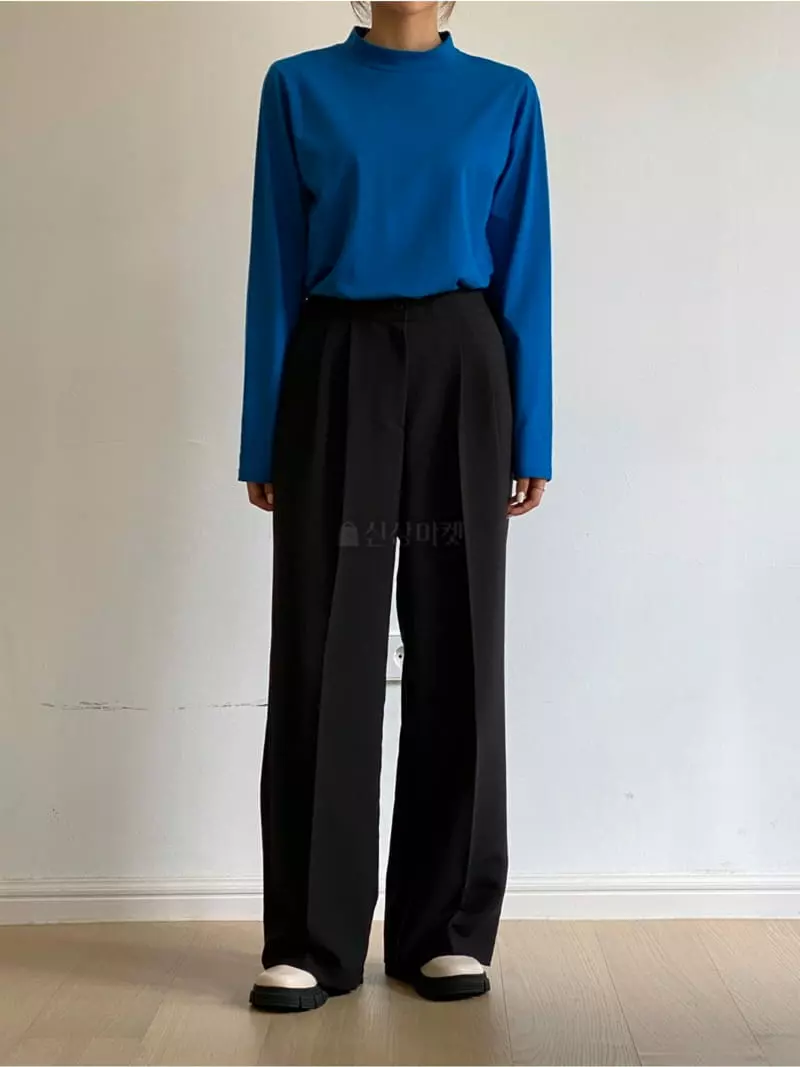 Analog Beige - Korean Women Fashion - #momslook - Sage Back Banding Pants - 9