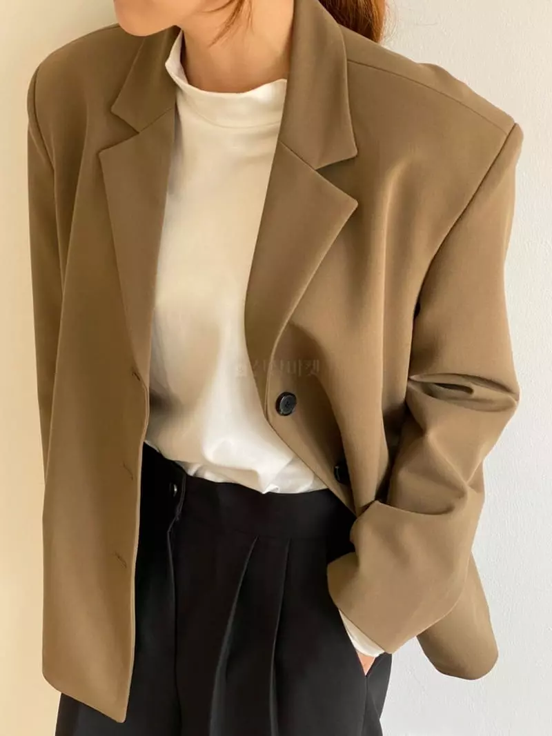 Analog Beige - Korean Women Fashion - #momslook - Sage Jacket - 7
