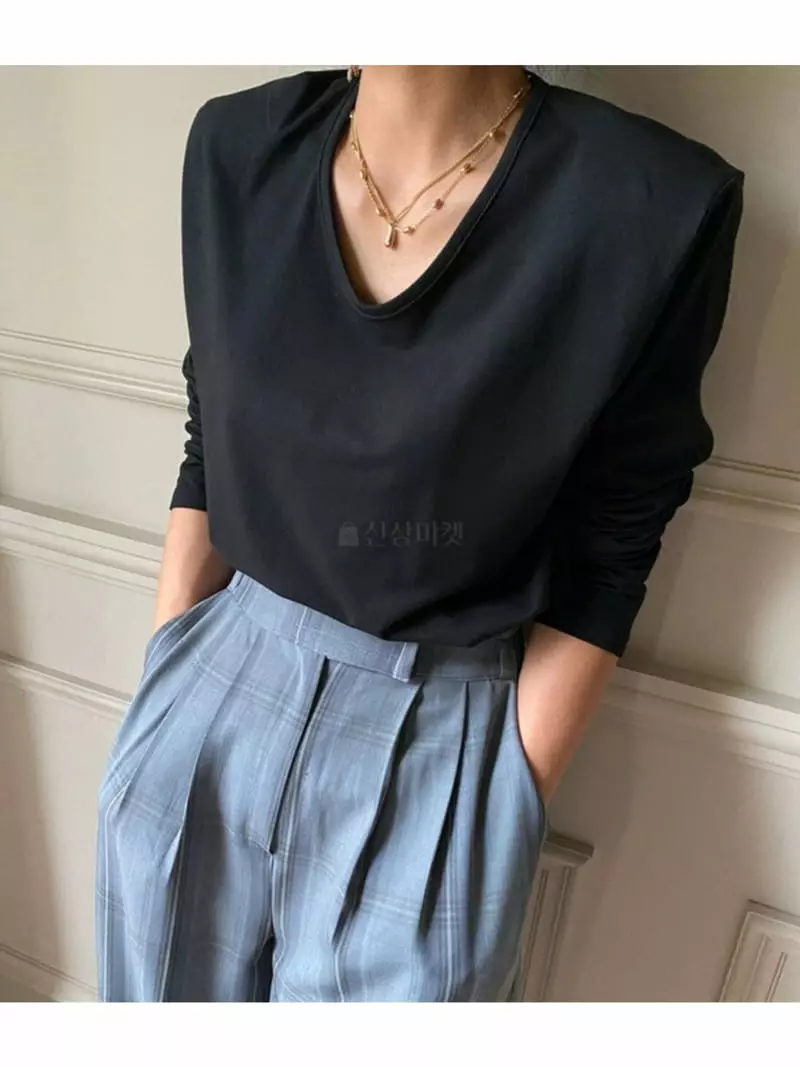 Analog Beige - Korean Women Fashion - #momslook - Modal Tee