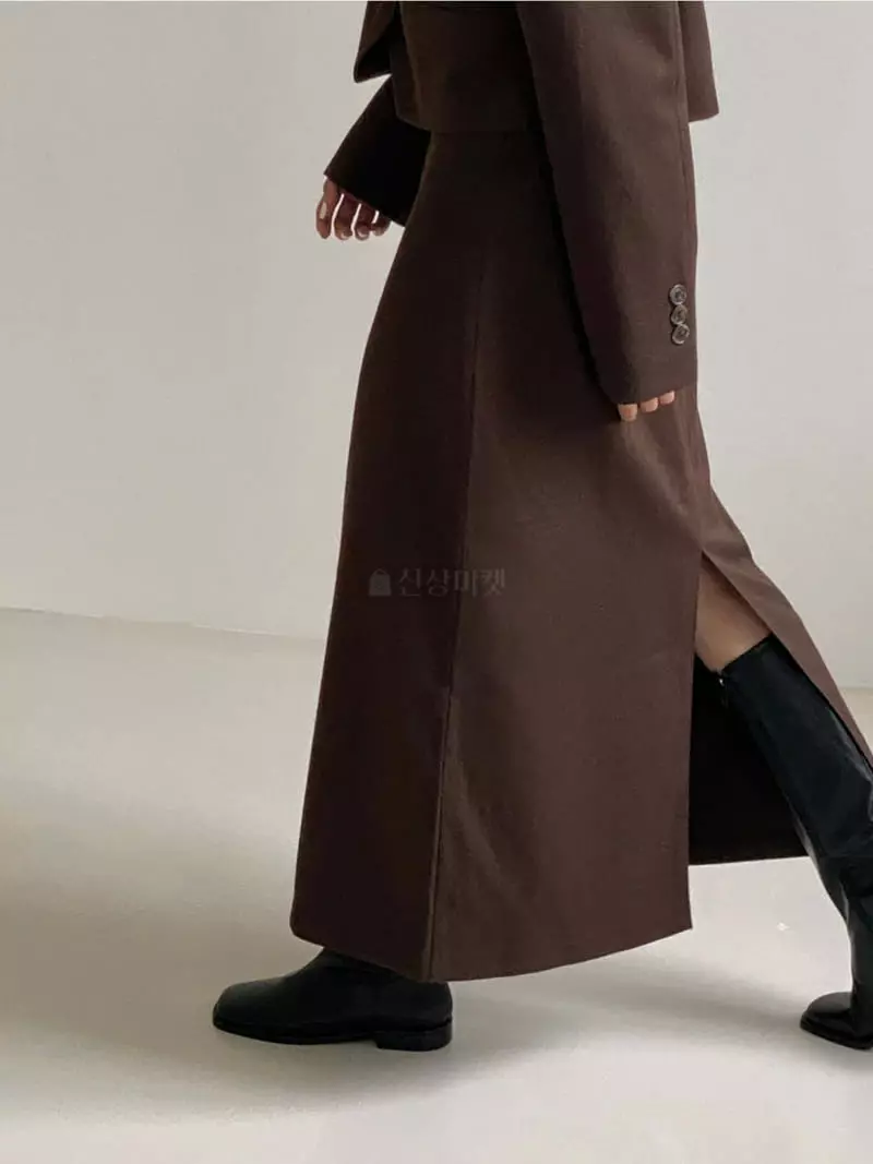 Analog Beige - Korean Women Fashion - #romanticstyle - Herringbone Skirt - 3