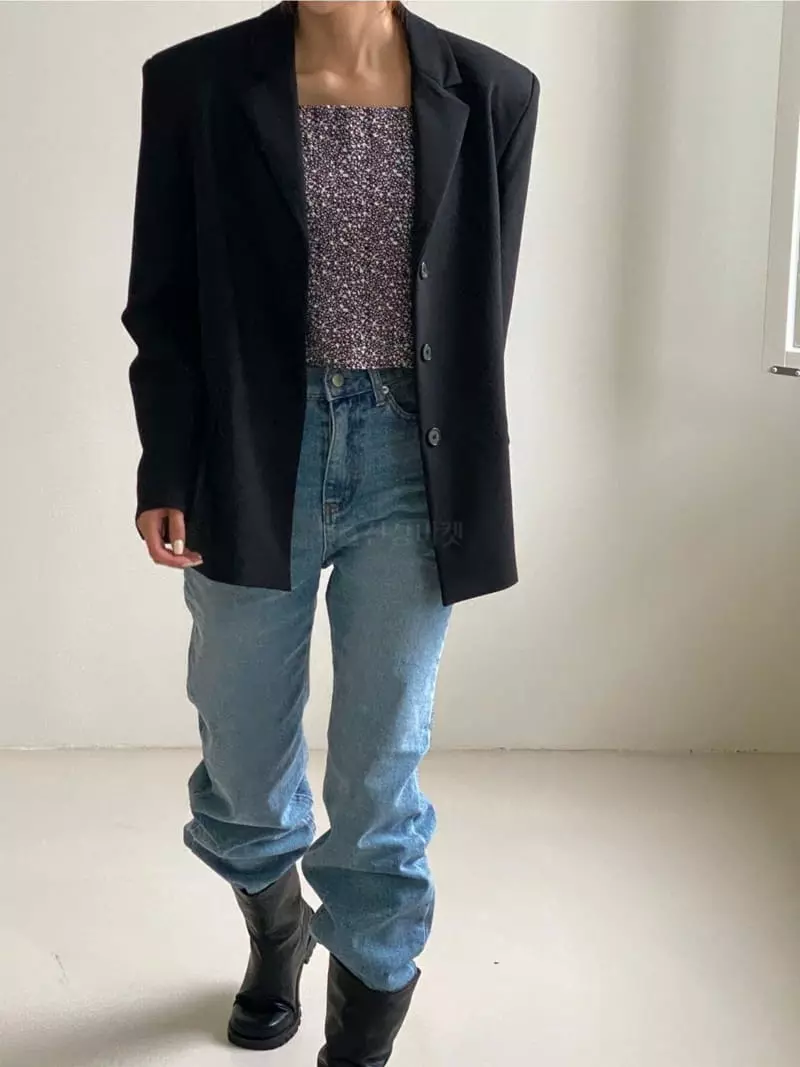 Analog Beige - Korean Women Fashion - #romanticstyle - Basic Jeans - 3
