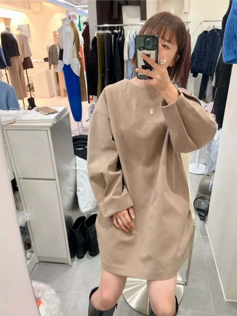 Analog Beige - Korean Women Fashion - #thelittlethings - One-piece - 11