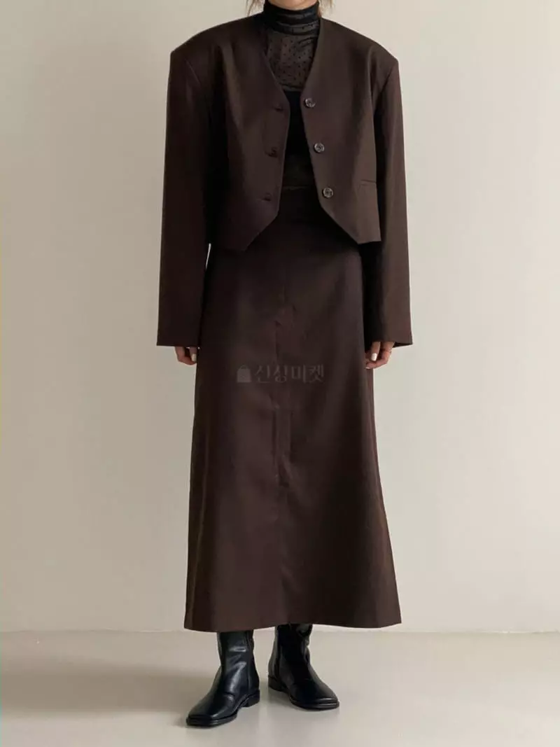 Analog Beige - Korean Women Fashion - #womensfashion - Herringbone Skirt - 12