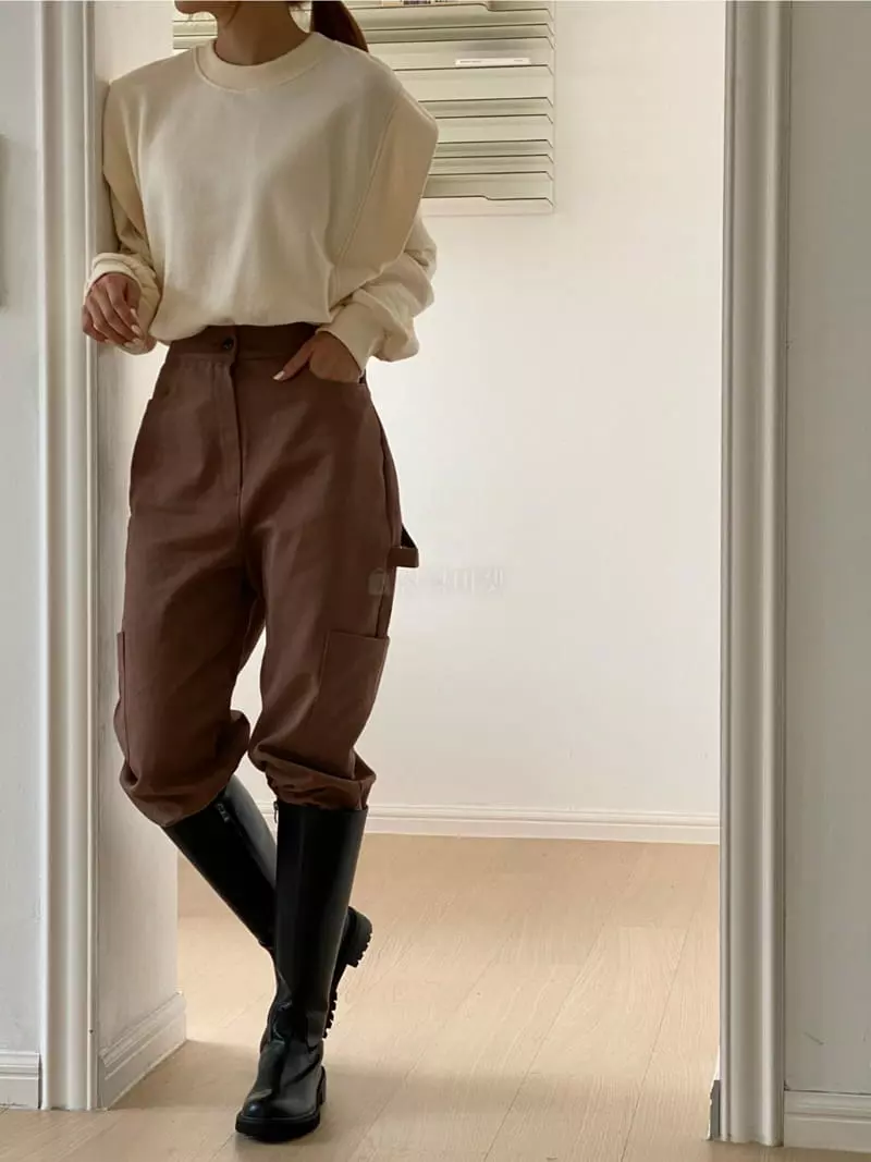 Analog Beige - Korean Women Fashion - #womensfashion - Cargo Pants - 6