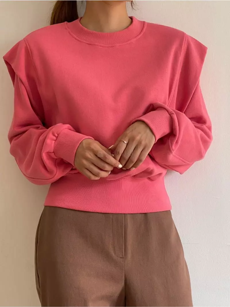 Analog Beige - Korean Women Fashion - #womensfashion - Slit Sweatshirt - 11