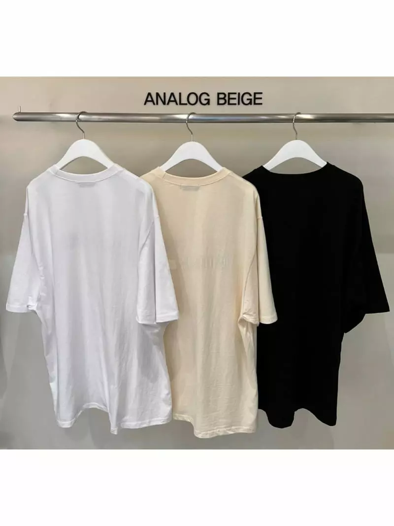 Analog Beige - Korean Women Fashion - #womensfashion - Analog Tee - 10