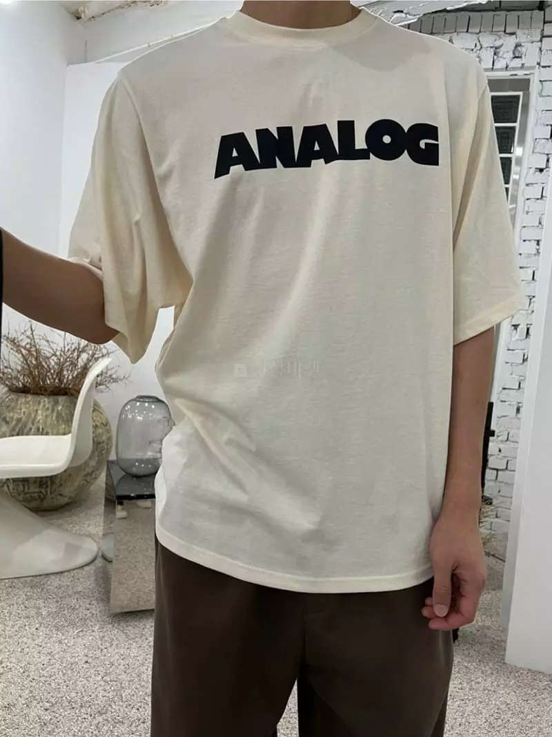 Analog Beige - Korean Women Fashion - #womensfashion - Analog Tee - 8