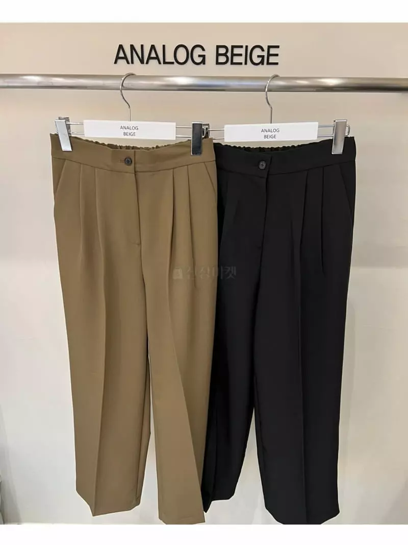 Analog Beige - Korean Women Fashion - #womensfashion - Sage Back Banding Pants - 6