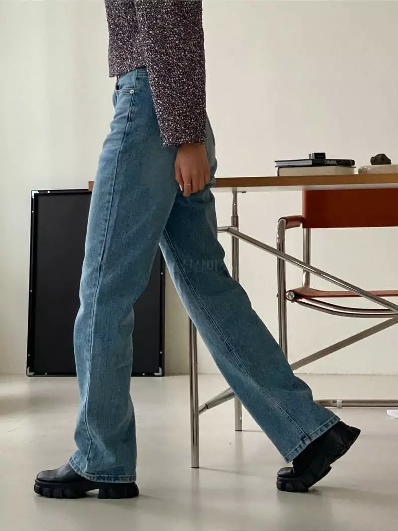 Analog Beige - Korean Women Fashion - #womensfashion - Basic Jeans - 8