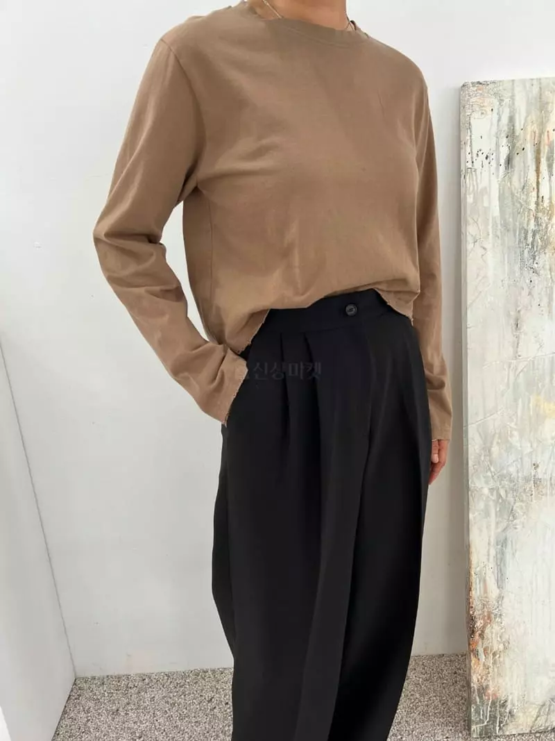 Analog Beige - Korean Women Fashion - #womensfashion - Vintage Tee - 11