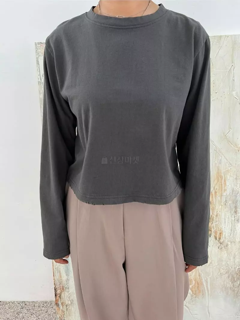 Analog Beige - Korean Women Fashion - #womensfashion - Vintage Tee - 9