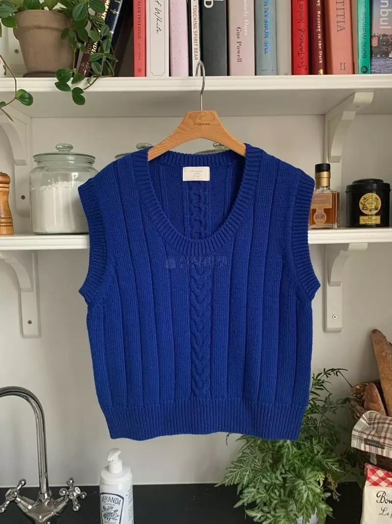 And Floyd - Korean Women Fashion - #momslook - Cable U Vest - 3