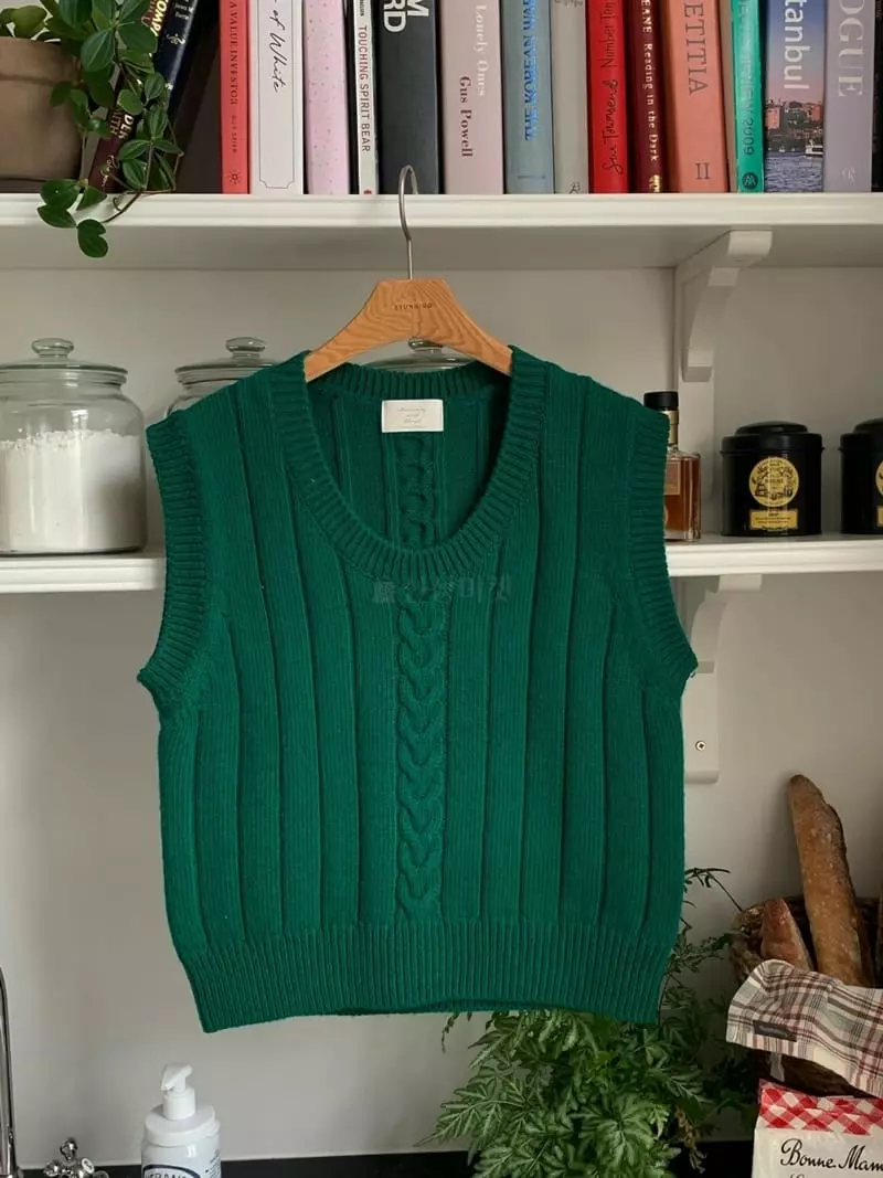 And Floyd - Korean Women Fashion - #momslook - Cable U Vest - 5