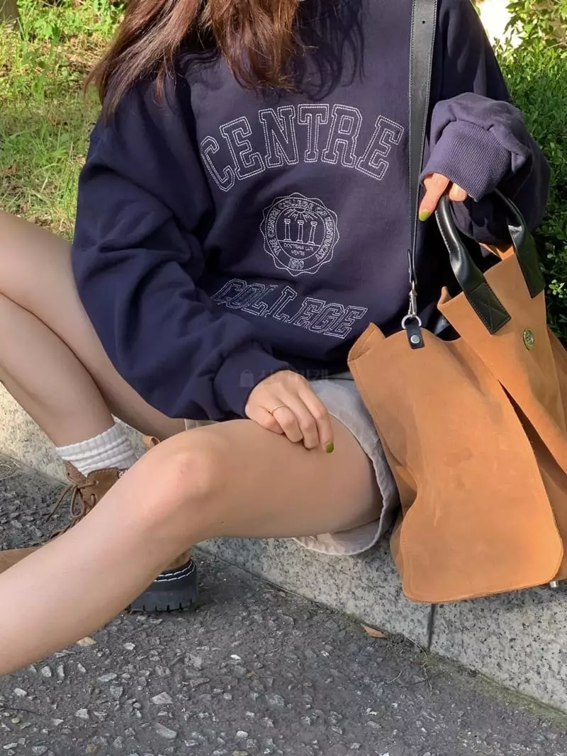 And Floyd - Korean Women Fashion - #momslook - College Sweatshirt - 2