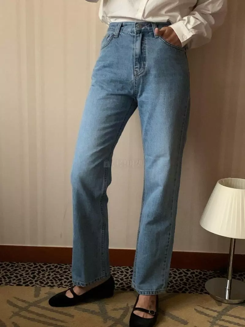 And Floyd - Korean Women Fashion - #womensfashion - 233 Light Blue Jeans - 4