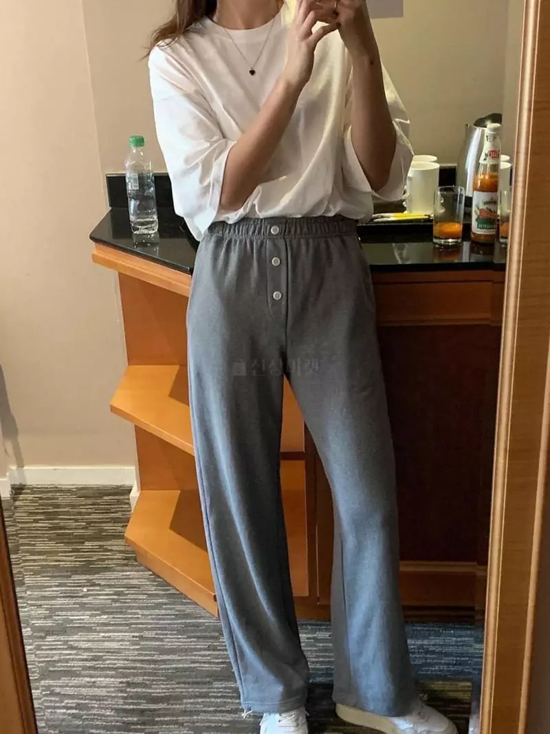 And Floyd - Korean Women Fashion - #vintageinspired - Button Two Wat Pants - 2