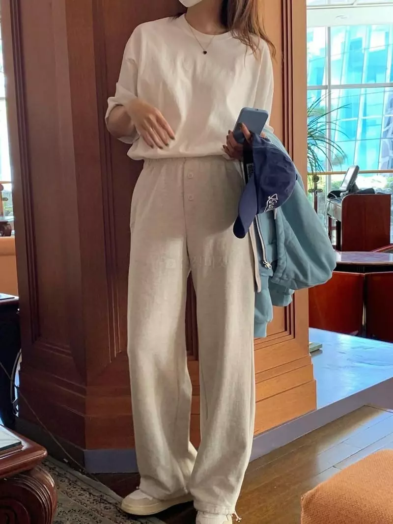 And Floyd - Korean Women Fashion - #womensfashion - Button Two Wat Pants