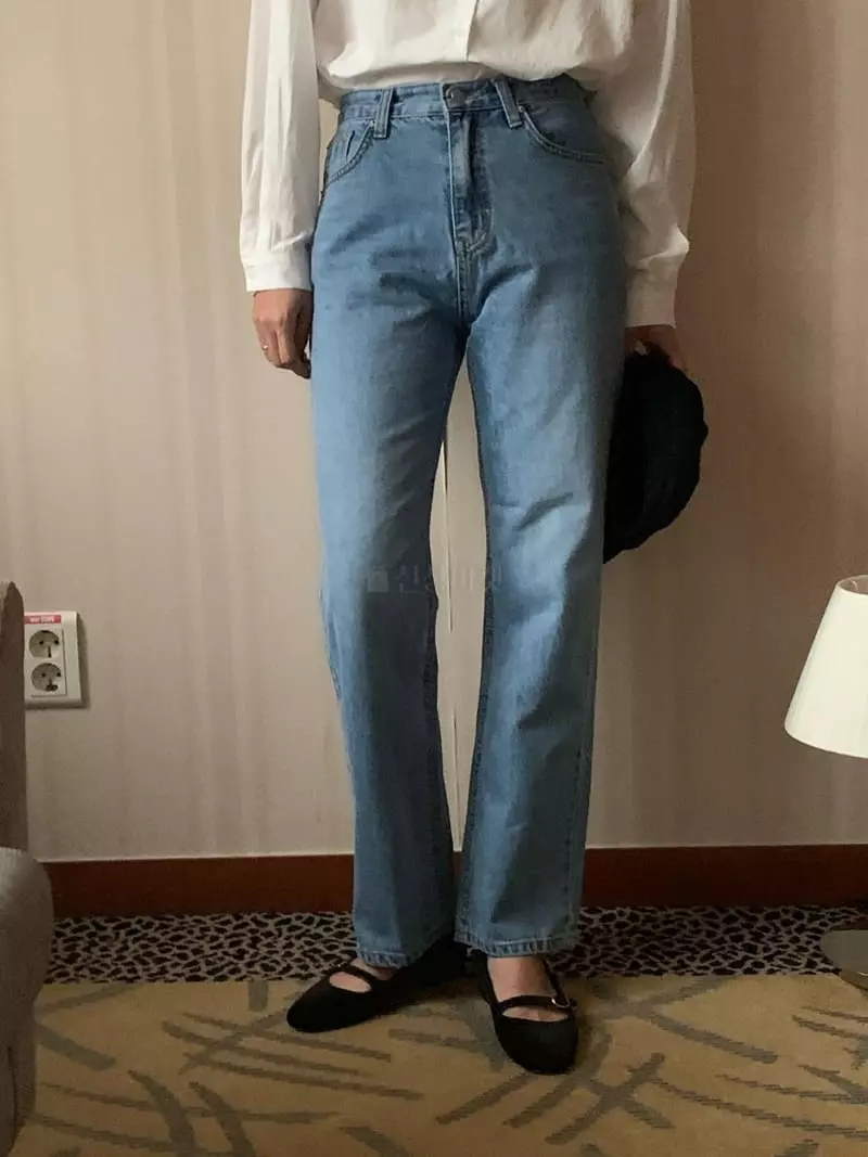 And Floyd - Korean Women Fashion - #womensfashion - 233 Light Blue Jeans - 5