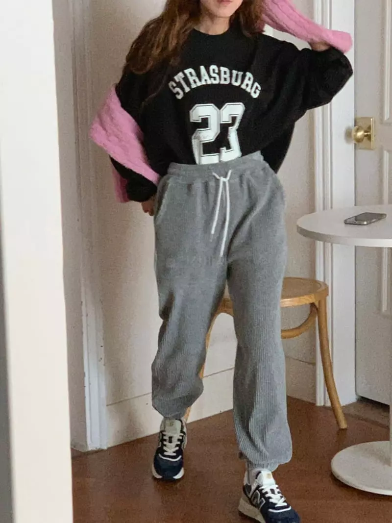 And More - Korean Women Fashion - #momslook - Hani Veloure Pants - 9