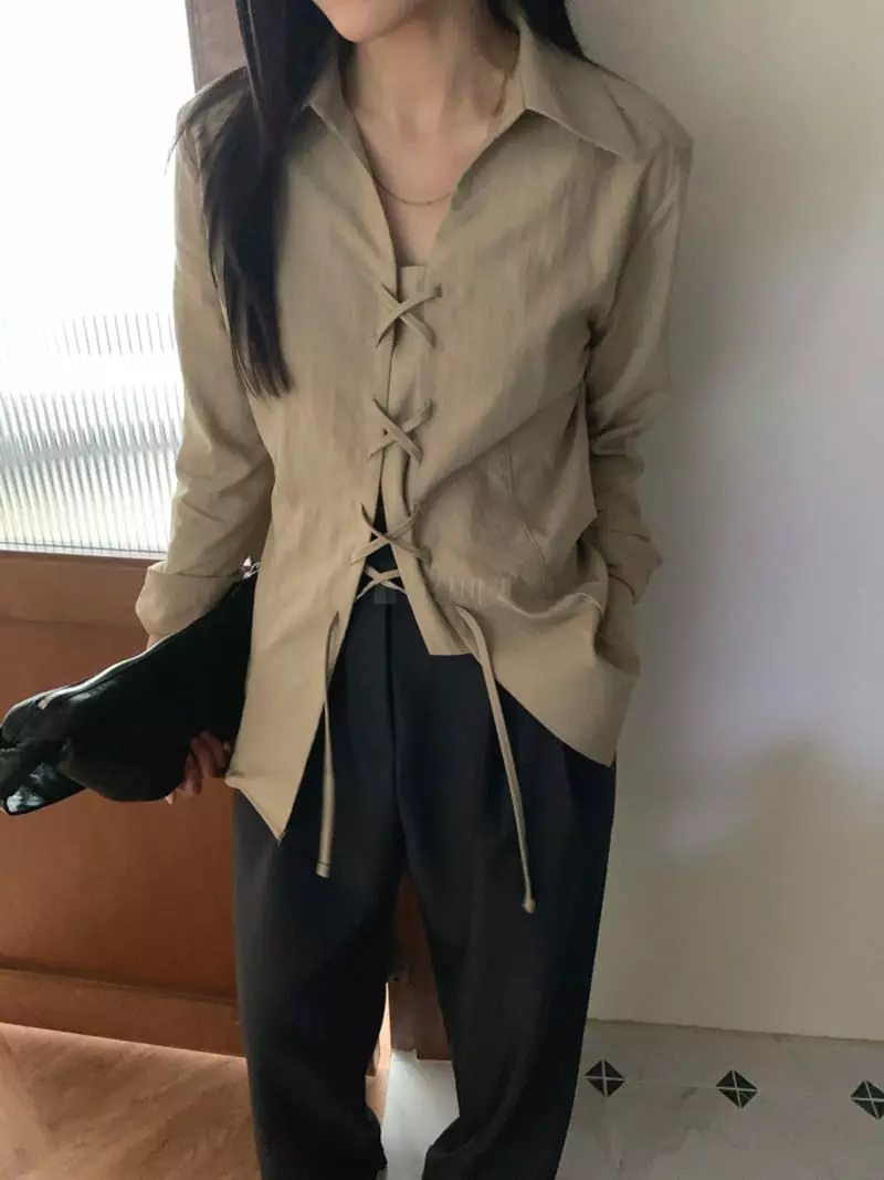 And More - Korean Women Fashion - #momslook - Eyelet Shirt Blouse - 10