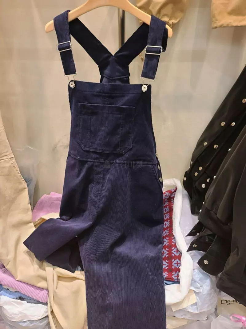 And More - Korean Women Fashion - #momslook - Pipi Rib Dungarees Pants - 8