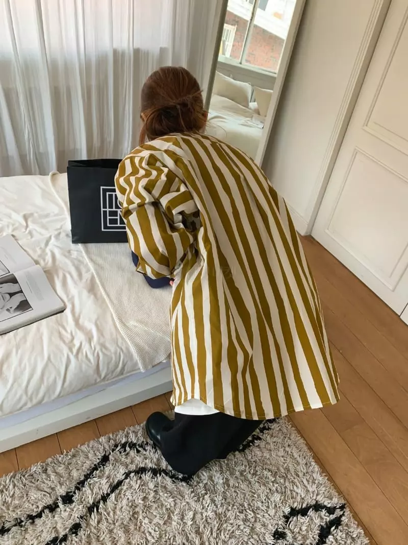 And More - Korean Women Fashion - #momslook - Mimi Stripes Shirt - 2