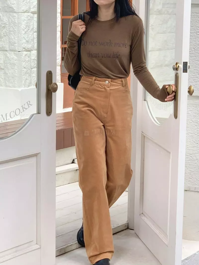And More - Korean Women Fashion - #momslook - Love Rib Pants - 9
