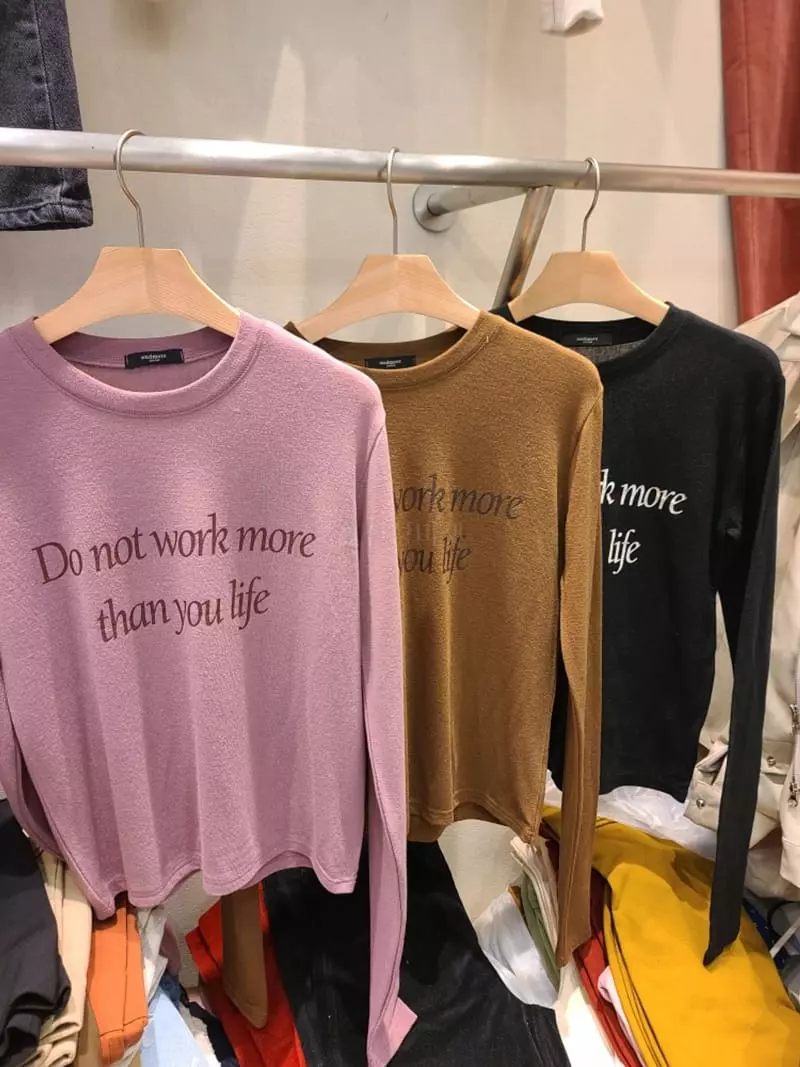 And More - Korean Women Fashion - #pursuepretty - Life Tee - 2