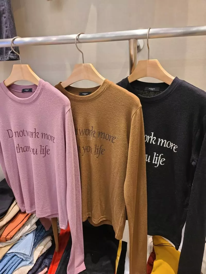 And More - Korean Women Fashion - #restrostyle - Life Tee - 3