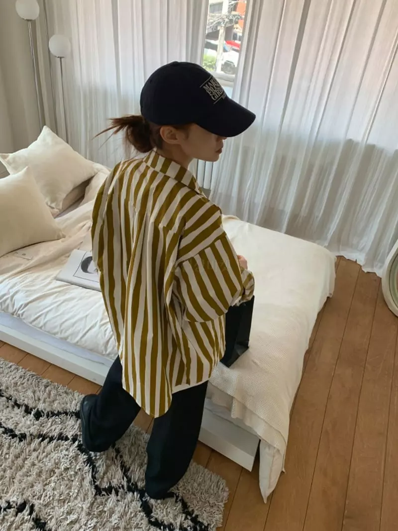 And More - Korean Women Fashion - #shopsmall - Mimi Stripes Shirt - 10