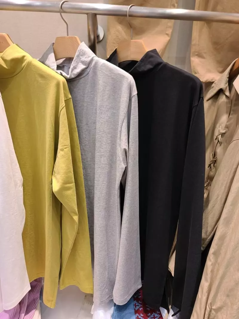 And More - Korean Women Fashion - #vintageinspired - Lucy Zipper Turtleneck Tee - 2