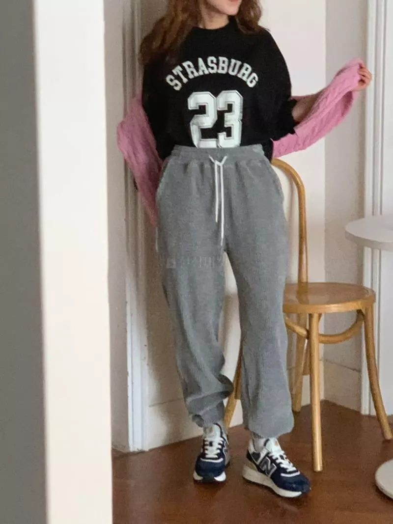 And More - Korean Women Fashion - #womensfashion - Hani Veloure Pants - 10