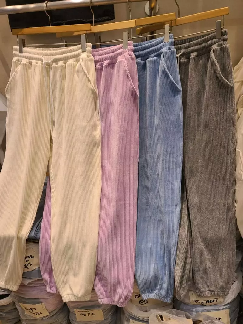And More - Korean Women Fashion - #momslook - Hani Veloure Pants - 4