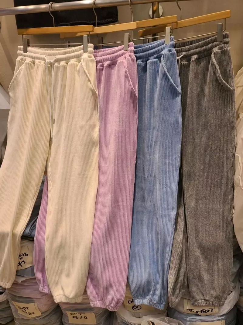 And More - Korean Women Fashion - #womensfashion - Hani Veloure Pants - 6