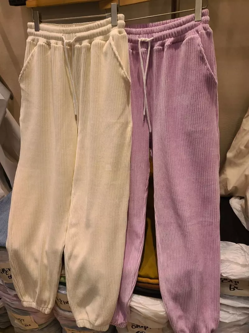 And More - Korean Women Fashion - #womensfashion - Hani Veloure Pants - 8