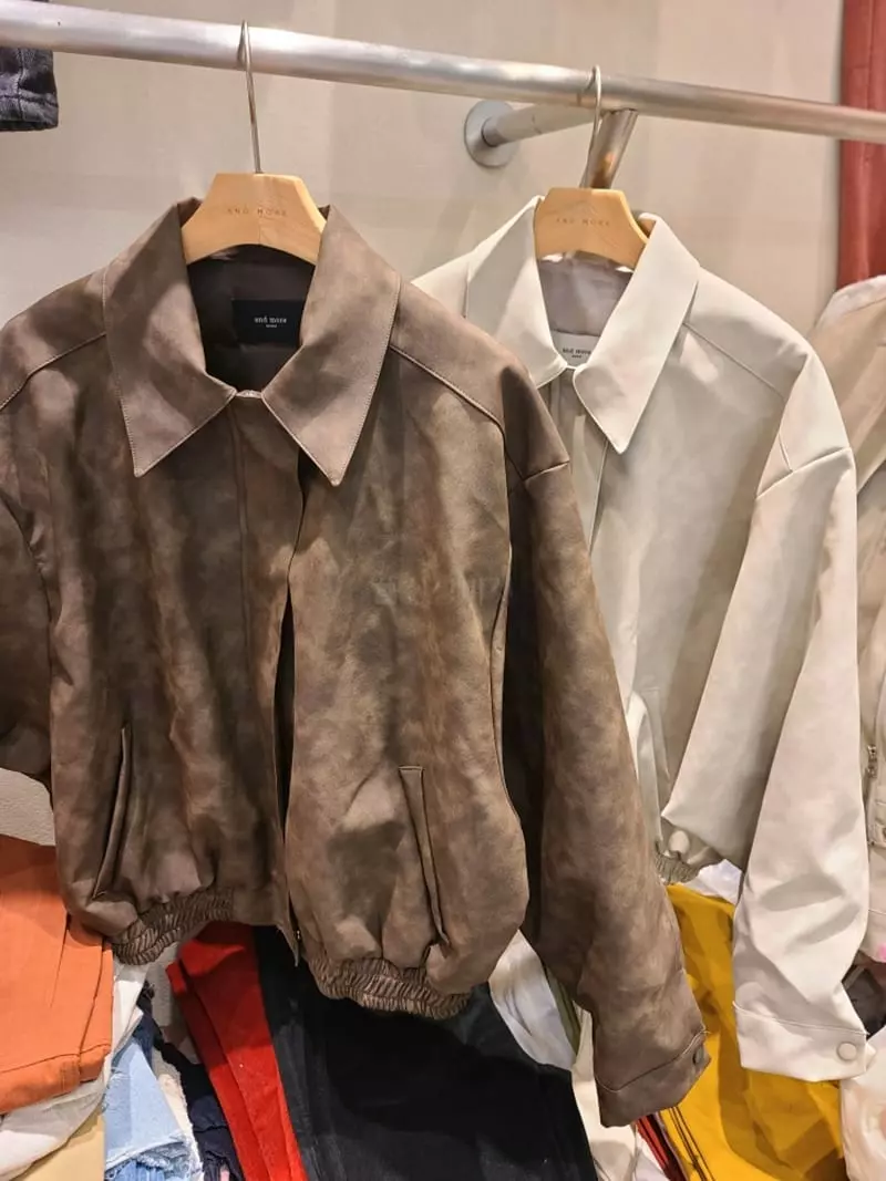 And More - Korean Women Fashion - #womensfashion - Pigment Leather Jacket - 9